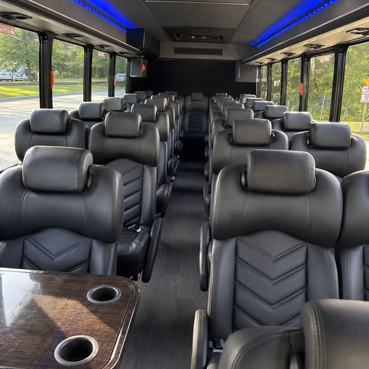 lynchburg 28 passenger minibus interior