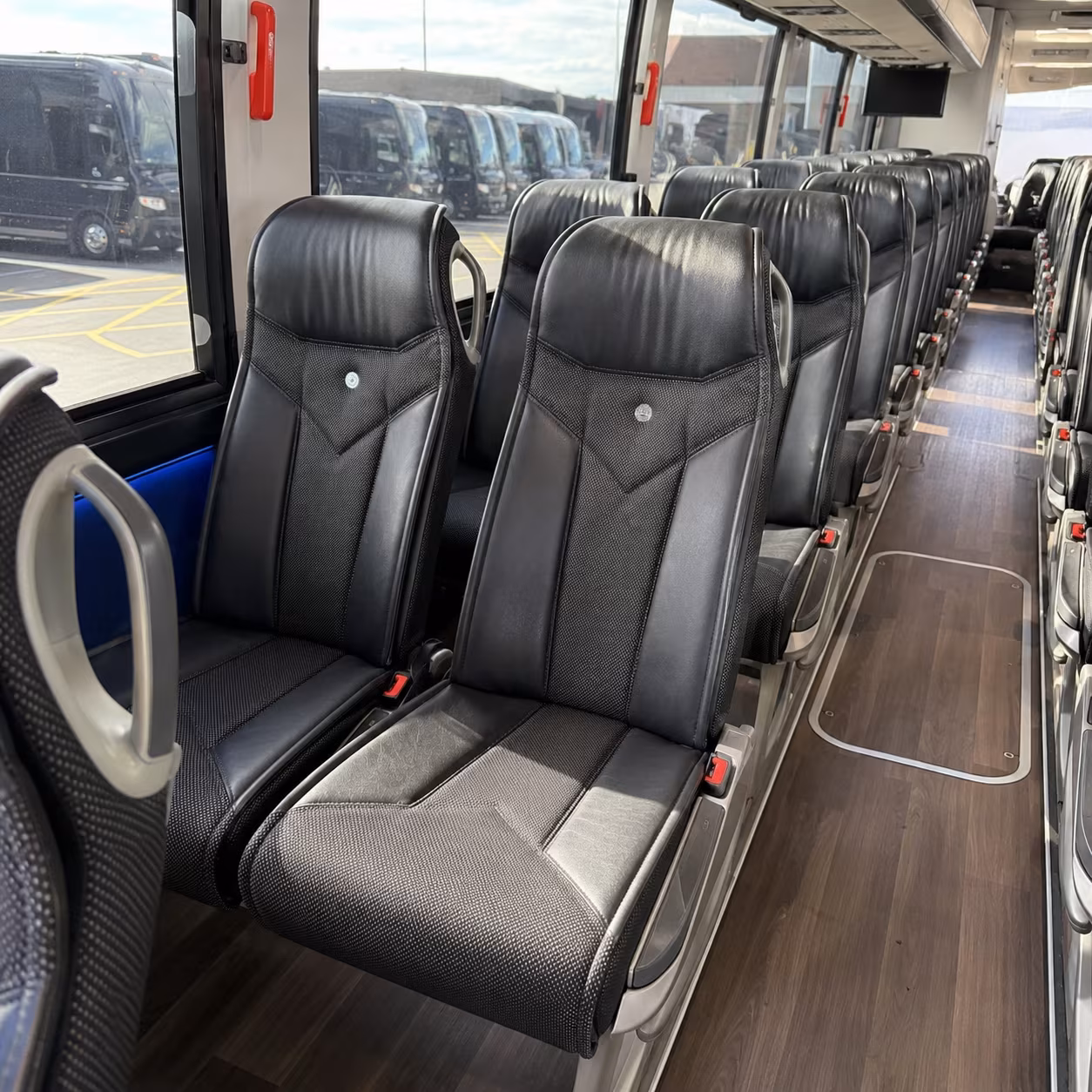 lynchburg 40 passenger charter bus interior