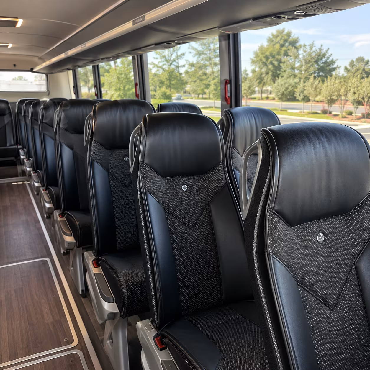 lynchburg 45 passenger charter bus interior