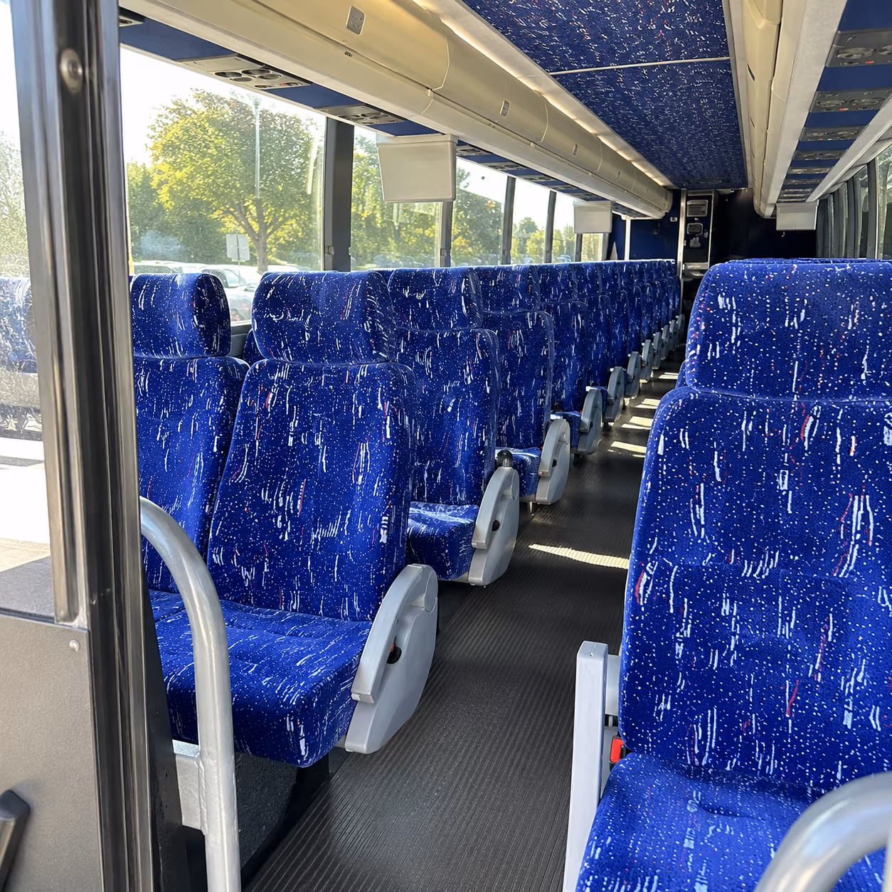 lynchburg 50 passenger charter bus inside