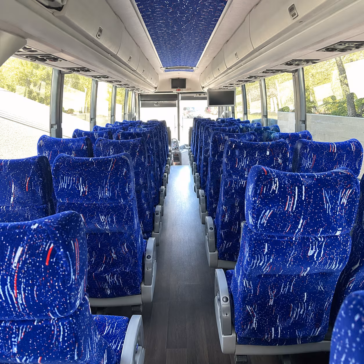 lynchburg 50 passenger charter bus interior
