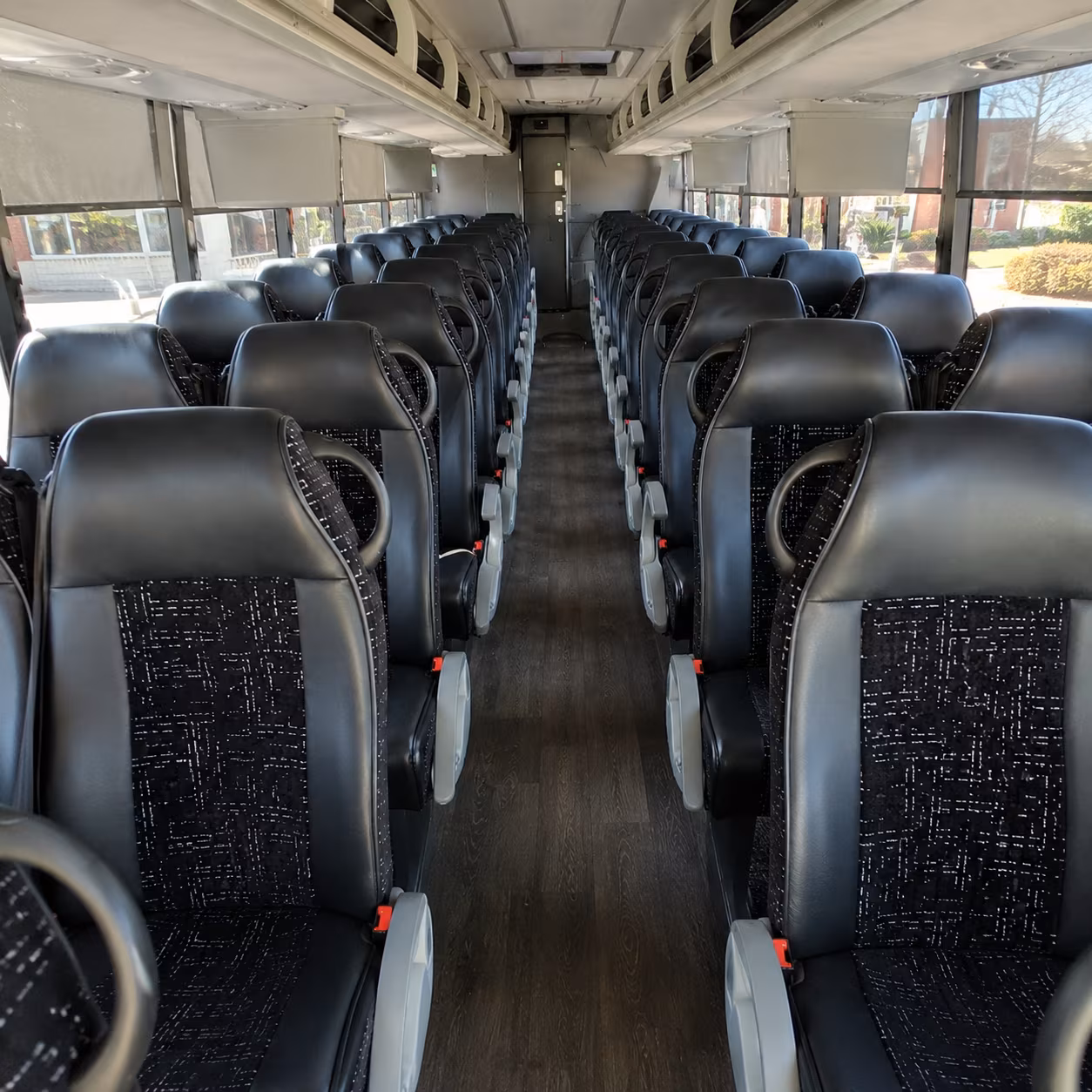 lynchburg 54 passenger charter bus inside