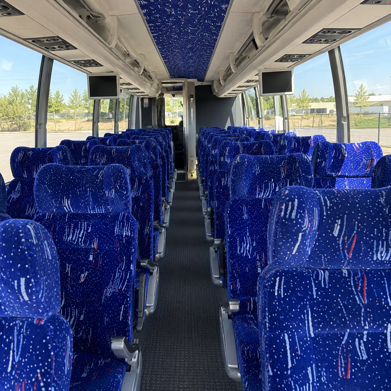 lynchburg 54 passenger charter bus interior
