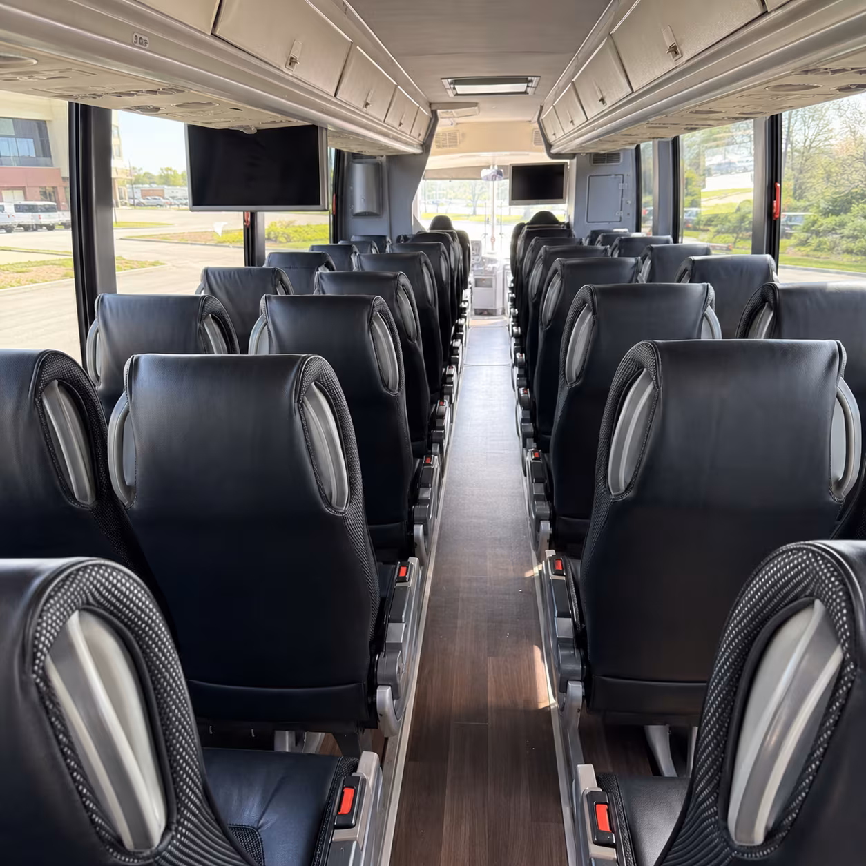 lynchburg 56 passenger charter bus inside